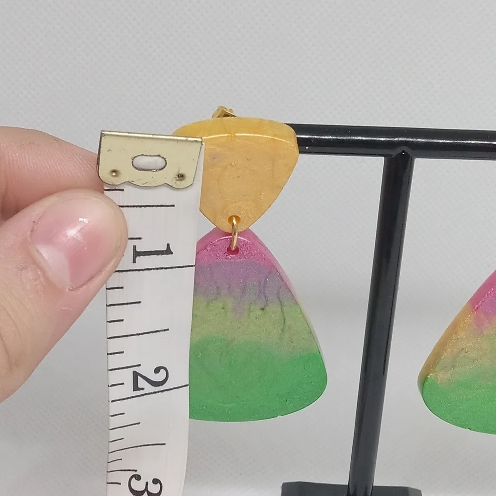 Hand Crafted vibrant earrings